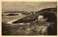 CPA Biarritz Rochers Percee et le Cap Saint Martin