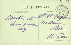 VINTAGE POSTCARD Biarritz the Municipal Casino and the Beach