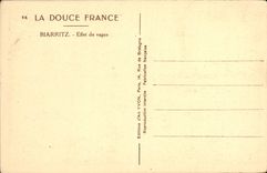 CPA Biarritz Effet de Vague