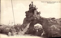 CPA Biarritz Rocher de la Vierge et le Semaphore