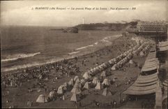 CPA Biarritz La Grande Place et les Tentes vue d ensemble