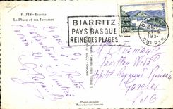 CPA Biarritz Le phare et ses Terrasses