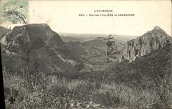 VINTAGE POSTCARD L Auvergne Rocks Tuiliere and Sanadoire