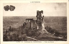 VINTAGE POSTCARD L Auvergne Castle of Tournoel Seen in North