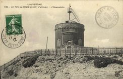 VINTAGE POSTCARD L Auvergne Puy de Dome L Observatory