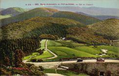 VINTAGE POSTCARD L Automobile Auvergne Road of Puy de Dome to the Collar of Ceyssat