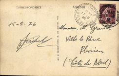 VINTAGE POSTCARD Auvergne Puy de Dome L Inn of the Mercury Temple and the Chain of the Domes