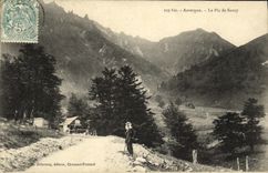 VINTAGE POSTCARD Auvergne the Peak of Sancy