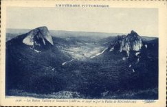 VINTAGE POSTCARD the Tuiliere Rocks and Sanadoire and Vallee of Rochefort