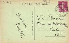 VINTAGE POSTCARD Romance Church of Volvic Historic building