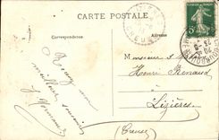 VINTAGE POSTCARD the Martyr of the Thermal spas Children on an ass