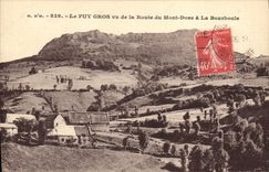 VINTAGE POSTCARD Puy Gros Seen Of the Road of the Mount Gilds in Bourboule