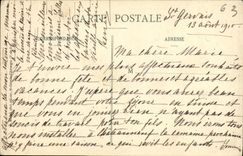 VINTAGE POSTCARD Chateauneuf Les Bains Restoration the Park of the Great Baths