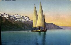 CPA Barque du Leman 