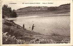 VINTAGE POSTCARD Saint Germain L Herm Pond De Marchaud