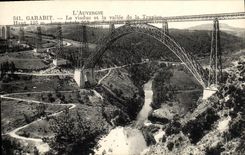 VINTAGE POSTCARD Garabit the Viaduct And the Valley of Truyere