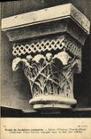 VINTAGE POSTCARD Musee of Sculpture Compares Church D Orcival Chapiteau D a column imbedded in the nave