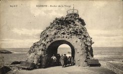 CPA Biarritz Rocher de la Vierge 