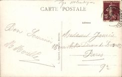 CPA Biarritz Mer Agitee Au rocher de la Vierge 