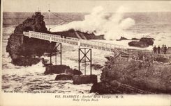 CPA Biarritz Rocher De La Vierge 