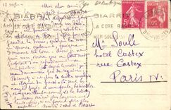 CPA Biarritz Le Basta a maree haute