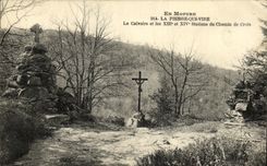 VINTAGE POSTCARD In Morvan Pierre Who Transfers the Martyrdom And the Stations Of the Way of Cross