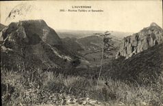 VINTAGE POSTCARD L Auvergne Rocks Tuiliere And Sanadoire