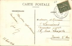 POSTAL Auvergne NR D Orcival de la VENDIMIA antes de la restauracion