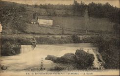 VINTAGE POSTCARD Surroundings of St Jean Foot Of Port L Church St Michel the Cascade