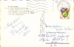 CPSM St Jean Foot Of Port Souvenir