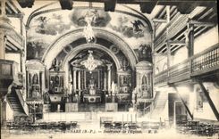 VINTAGE POSTCARD Interior Sare of L Church