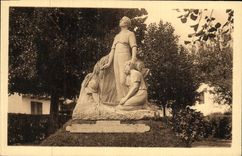 VINTAGE POSTCARD Ascain Monument raised with the memory of died of the war 1914 1918 Militaria