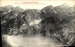 VINTAGE POSTCARD the Low Pyrenees Lake D Artouste Of the Collar D Arrius