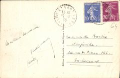 VINTAGE POSTCARD Etsaut View the Tower Moor