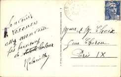 VINTAGE POSTCARD Road D Aubisque the Peak of Ger Penemedaa