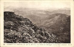VINTAGE POSTCARD Summit Of Rhune the Chain Of the Mountains Seen Of the culminating point