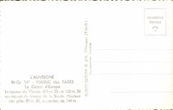 CPSM L Auvergne Viaduct of Insipid the Giant D Europe