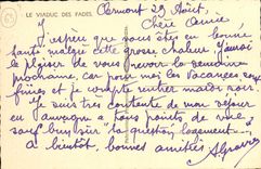 VINTAGE POSTCARD L Auvergne Viaduct of the Insipid ones