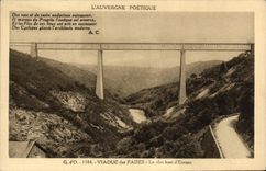 VINTAGE POSTCARD L Auvergne Viaduct of Insipid More Baut D Europe