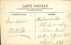 Monumento santo de Etienne de la POSTAL de la VENDIMIA de los soldados muertos en 1870 1871 Militaria