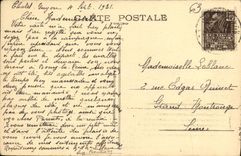 Banos termales grandes de ChatelGuyon de la POSTAL de la VENDIMIA y el casino