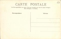 POSTAL ChatelGuyon de la VENDIMIA debajo de la madera en Chalusset