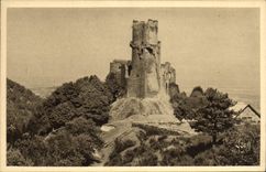 VINTAGE POSTCARD Surroundings of Chatel Guyon Ruins Of the Castle of Tournoel