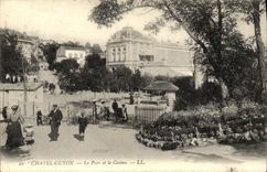 POSTAL Chatel Guyon de la VENDIMIA el parque y el casino