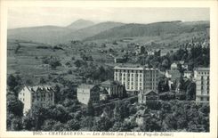 Hoteles de Chatel Guyon de la POSTAL de la VENDIMIA en el Puy inferior de Dome