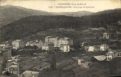 POSTAL Chatel Guyon de la VENDIMIA vista del martirio