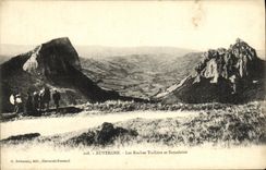 VINTAGE POSTCARD Auvergne the Rocks Tuiliere And Sanadoire