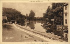 CPA Pont D Ouilly L Orne et Le Barrage 