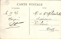 VINTAGE POSTCARD Environs of the Mount Gilds Sancy the Valley Through the Chimneys Of the Devil