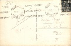 VINTAGE POSTCARD the Mount Gilds the Chain Of Sancy